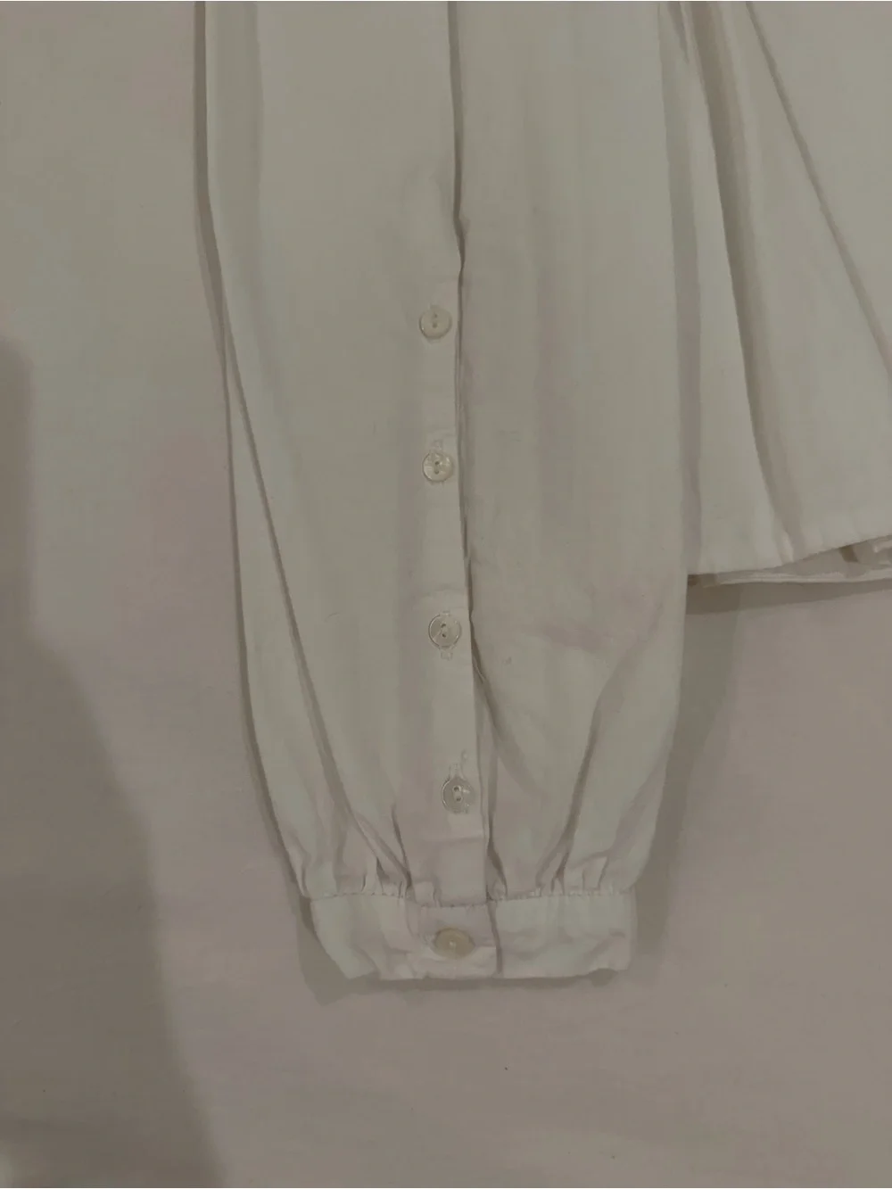 White Button-Front Top - Zara XS